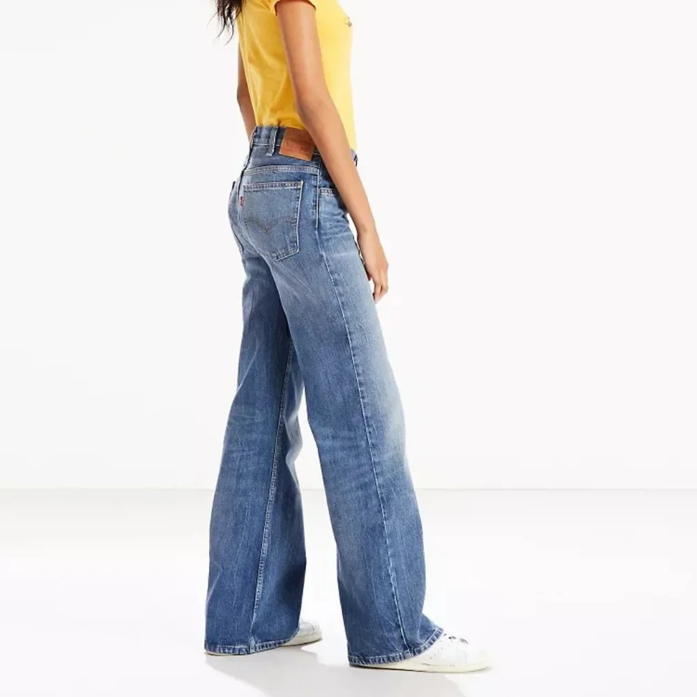 Levi's NEW 565 Wide Leg Jeans Girls Slim Microvelvet Cotton RARE! Made in USA